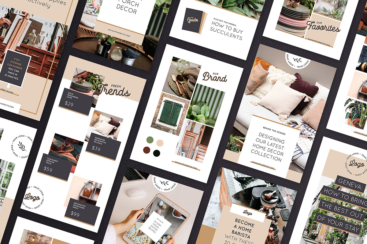 BOTANICA 30 Pinterest Templates, a Social Media Template by Andimaginary Creative Co. (Photo 2 of 8)