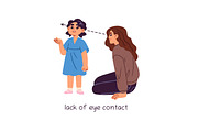 Kids autism signs set, a Healthcare Illustration by PaperTrident (Thumbnail 2 of 9)