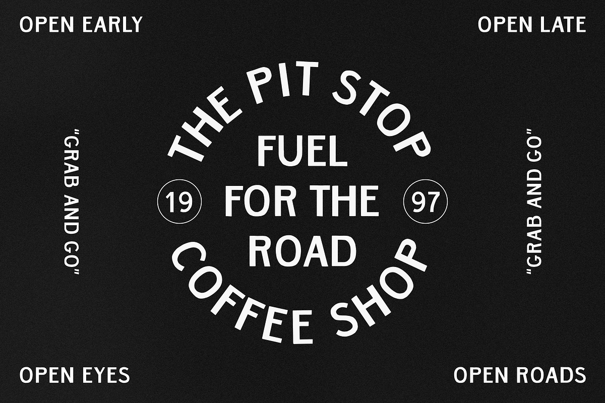 Mile Marker, a Font by Joseph Ernst Design Shop (Photo 5 of 6)