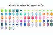Watercolor colorful backgrounds., a Texture Graphic by yulia.sukhanova (Thumbnail 5 of 5)