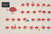 Brain character big set 2, a Person Illustration by Beatriz Gascón (Thumbnail 1 of 4)