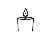 Candle Silhouette Vector Bundle, an Illustration by jahid234 (Thumbnail 23 of 51)