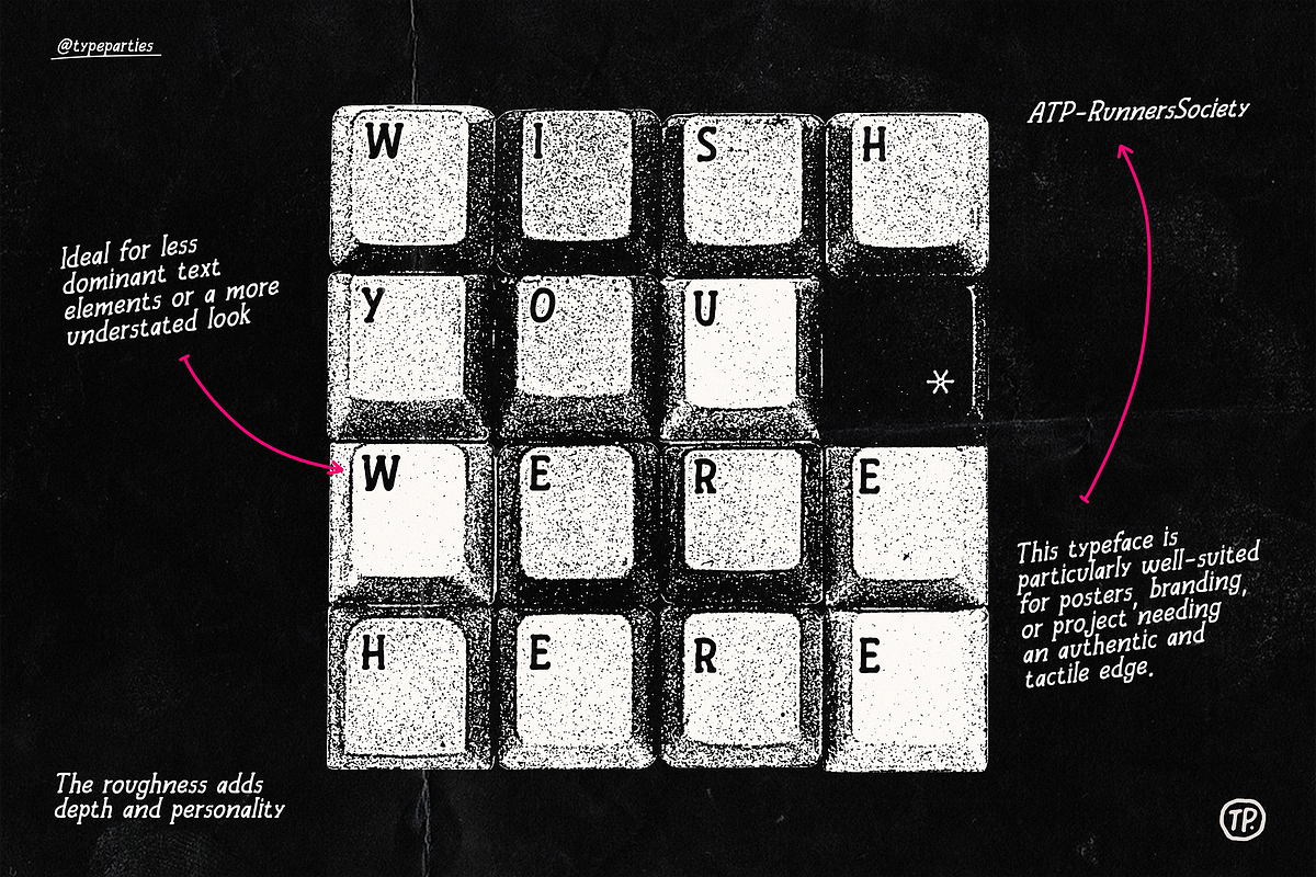 Runners Society Retro Serif Font, a Handwritten Font by Typeparties (Photo 2 of 8)