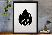 Flame Silhouette SVG, an Object Illustration by newminddesign (Thumbnail 2 of 3)