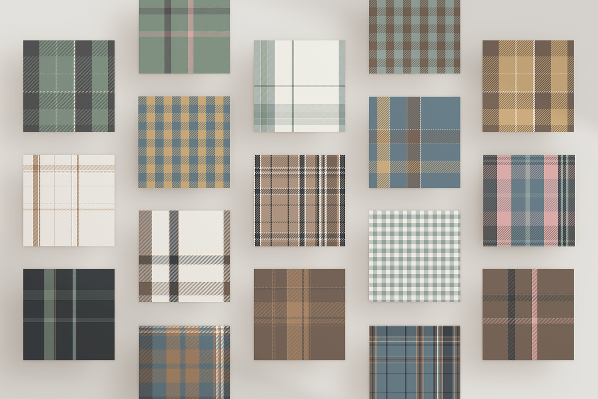 60 Scandi Tartan & Plaid Patterns, a Pattern Graphic by IuliiaSavko (Photo 10 of 14)