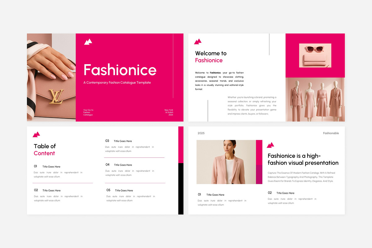 Pink Fashion Catalogue Presentation, a Presentation Template by Eklip Studio (Photo 4 of 6)