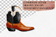 Watercolor Western Clipart Set, an Illustration by CropUp Creative (Thumbnail 4 of 4)