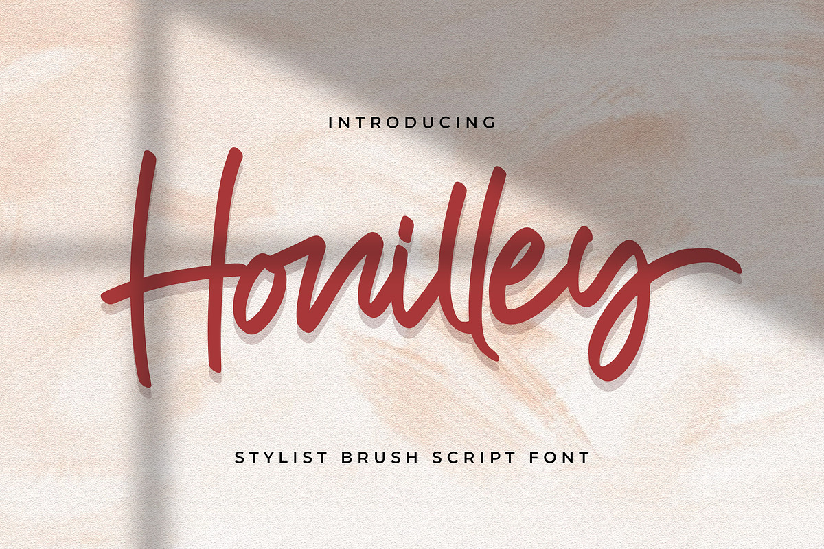 Honilley - Handwritten Font, a Script Font by StringLabs (Photo 1 of 10)
