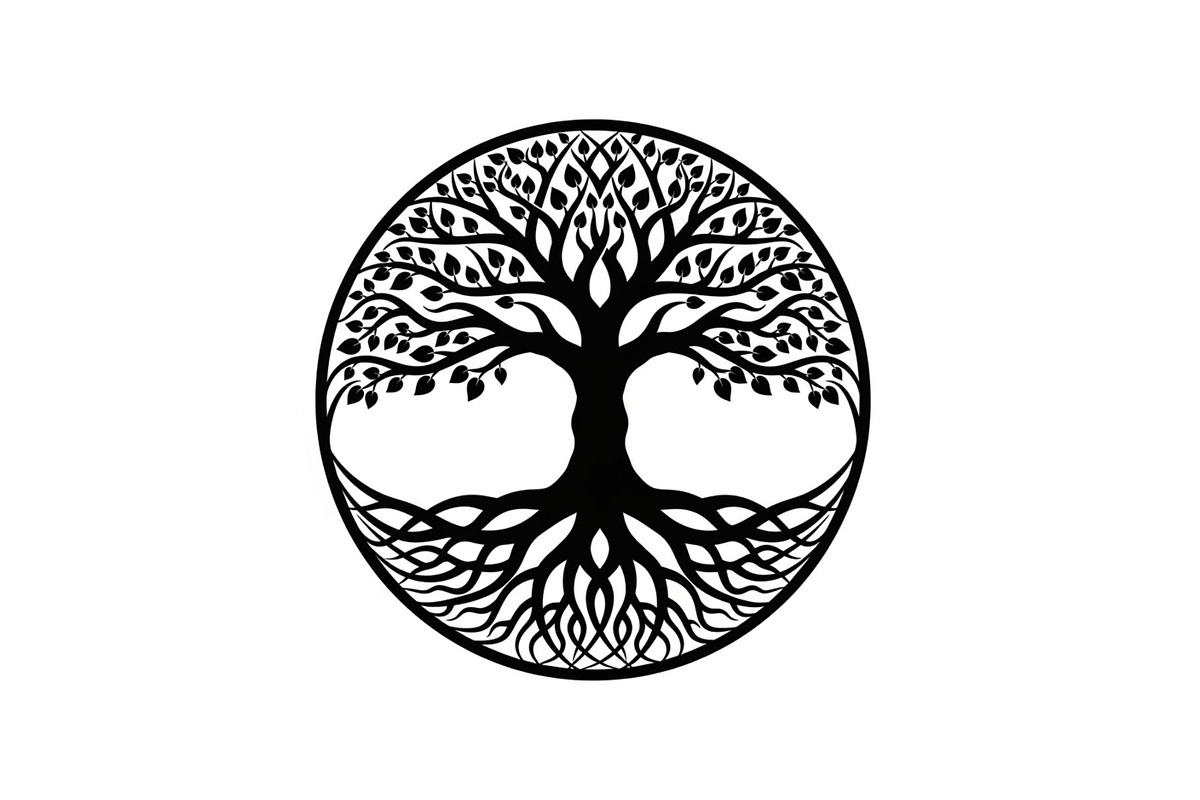 Tree of Life Circle SVG Bundle, an Illustration by Gfx_Store (Photo 36 of 50)