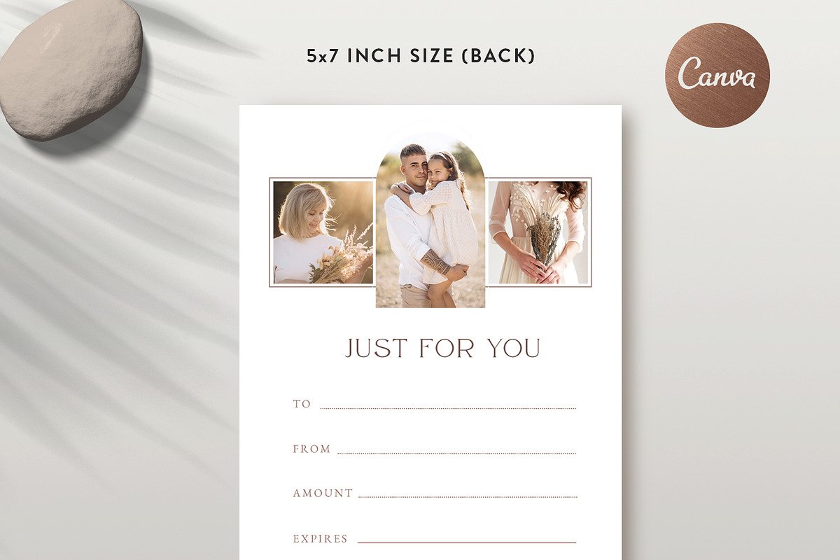 Gift Certificate Card GC014, a Card Template by Bellenity Design (Photo 4 of 4)
