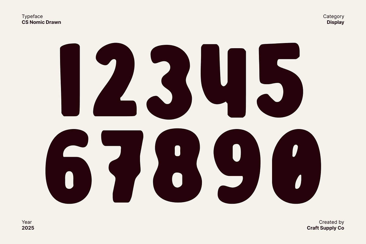 CS Nomic Drawn, a Sans Serif Font by Craft Supply Co. (Photo 6 of 8)