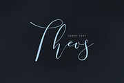 Theos Script, a Script Font by vuuuds (Thumbnail 1 of 6)