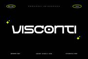 Visconti - Futuristic Font, a Sans Serif Font by Iqsiart Studio (Thumbnail 1 of 9)