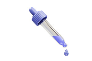 Dropper icon 3d rendering, an Object Illustration by fahad121