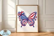 Patriotic Butterfly Png, a Seasonal Illustration by Daily.Designs (Thumbnail 5 of 5)