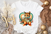 Valentine's Cheetah Clipart, an Illustration by DreamArtGraphic (Thumbnail 4 of 6)