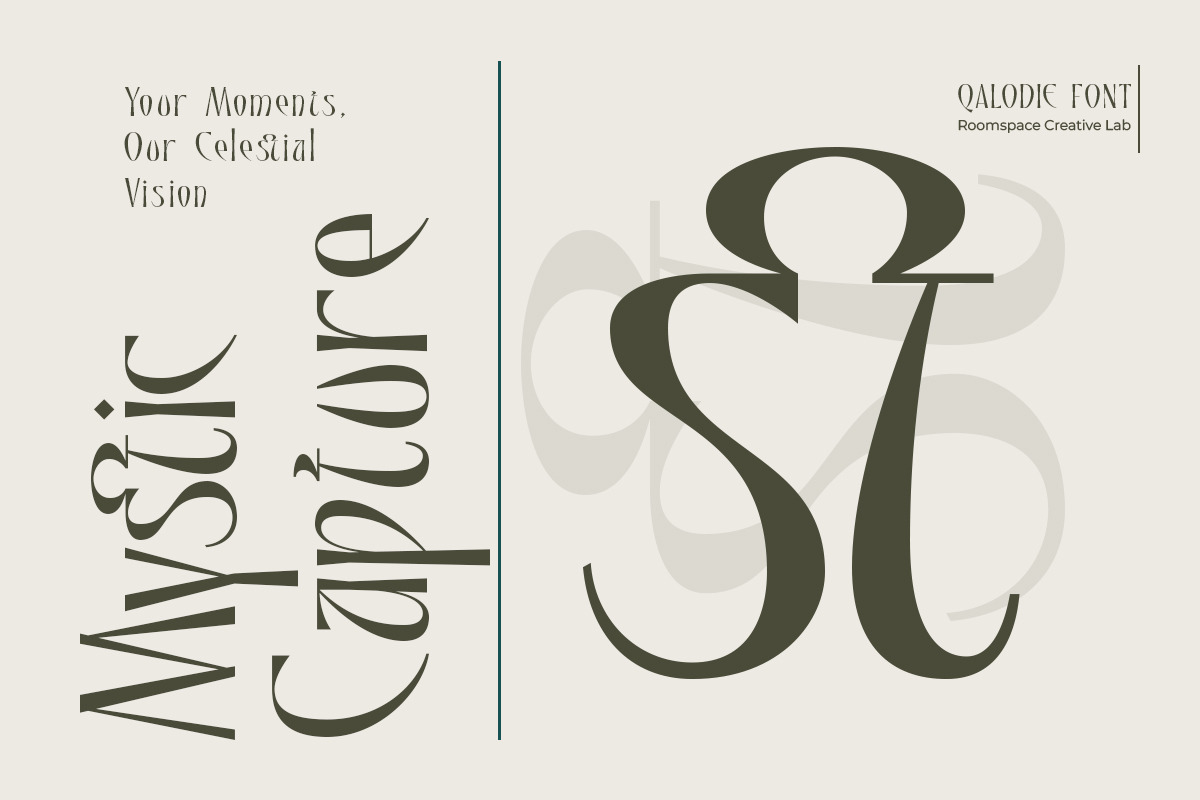 Qalodie - Elegant Modern Aesthetic, a Serif Font by roomspace creative lab (Photo 5 of 13)