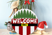 Merry Christmas Door Hanger LaserCut, a Decorative Illustration by OTVEY DESIGN (Thumbnail 7 of 13)