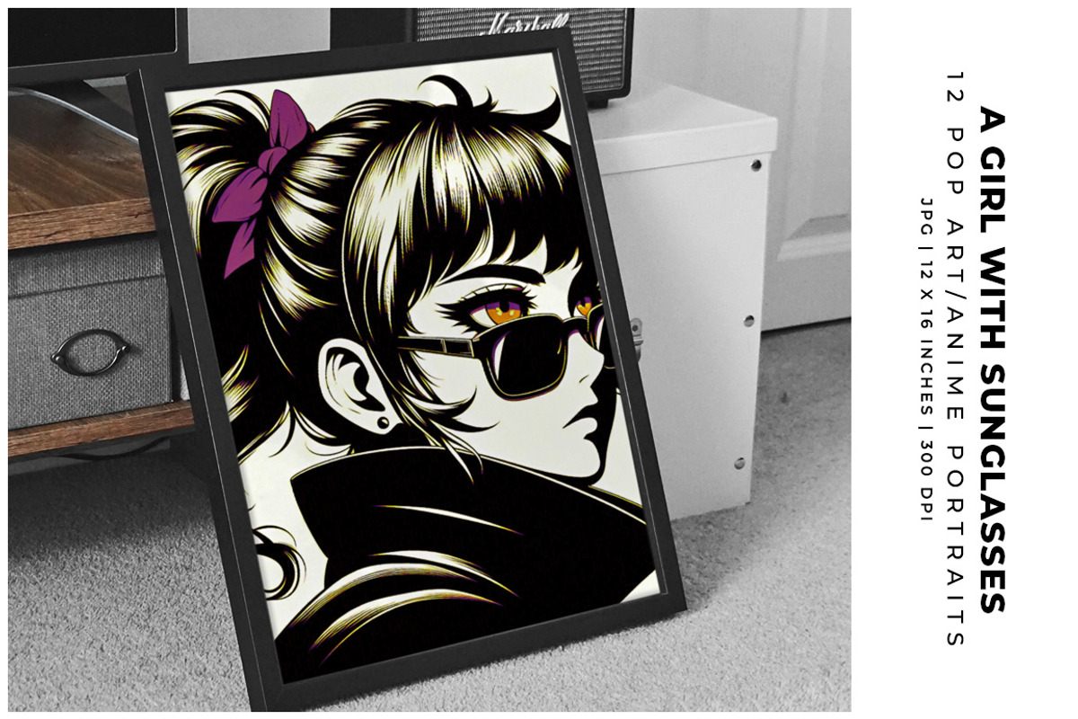 A Girl with Sunglasses, a Person Illustration by Digital Art Creations (Photo 6 of 8)