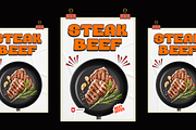 Food Menu - Bold Extrude Font, a Sans Serif Font by Nirmana Visual (Thumbnail 9 of 10)
