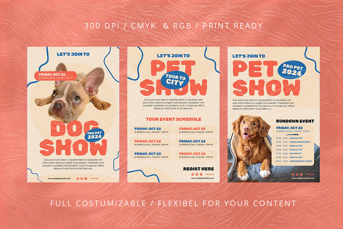 6 Pet Show Flyer Bundle - Photoshop, a Flyer Template by Azruca (Photo 3 of 4)
