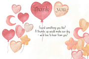 Watercolor Balloons Clipart Set, a Decorative Illustration by Sunshine Art (Thumbnail 8 of 8)