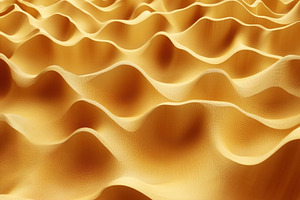 Golden waves create an abstract digi, a Photo by Iftikhar Alam