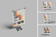 Poster Clip Stand Mockup, an Advertising Mockup by Pikachudesign (Thumbnail 1 of 5)
