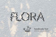 flora - hand painted all caps font, a Font by dxxb studio (Thumbnail 1 of 3)