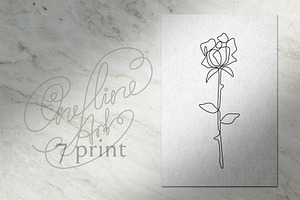 One Line Art Print