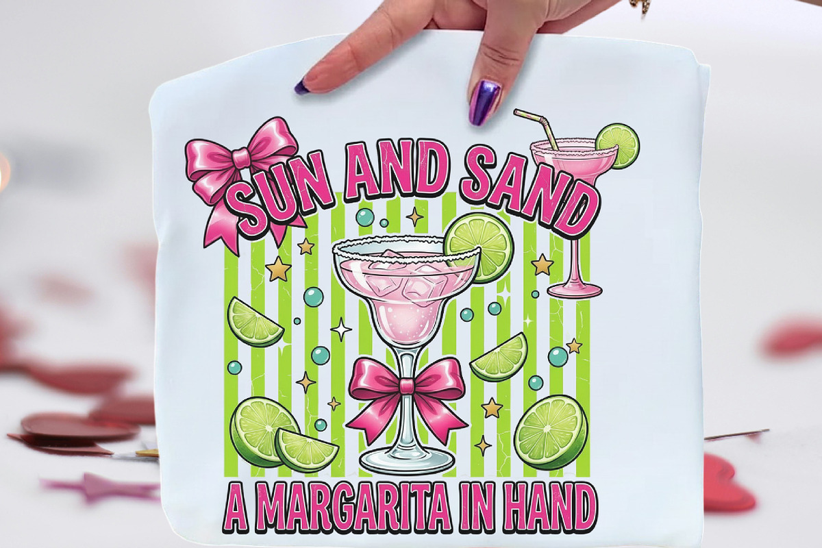 Sun Sand Margarita Summer Beach PNG, an Illustration by CraftArtStudio (Photo 1 of 4)