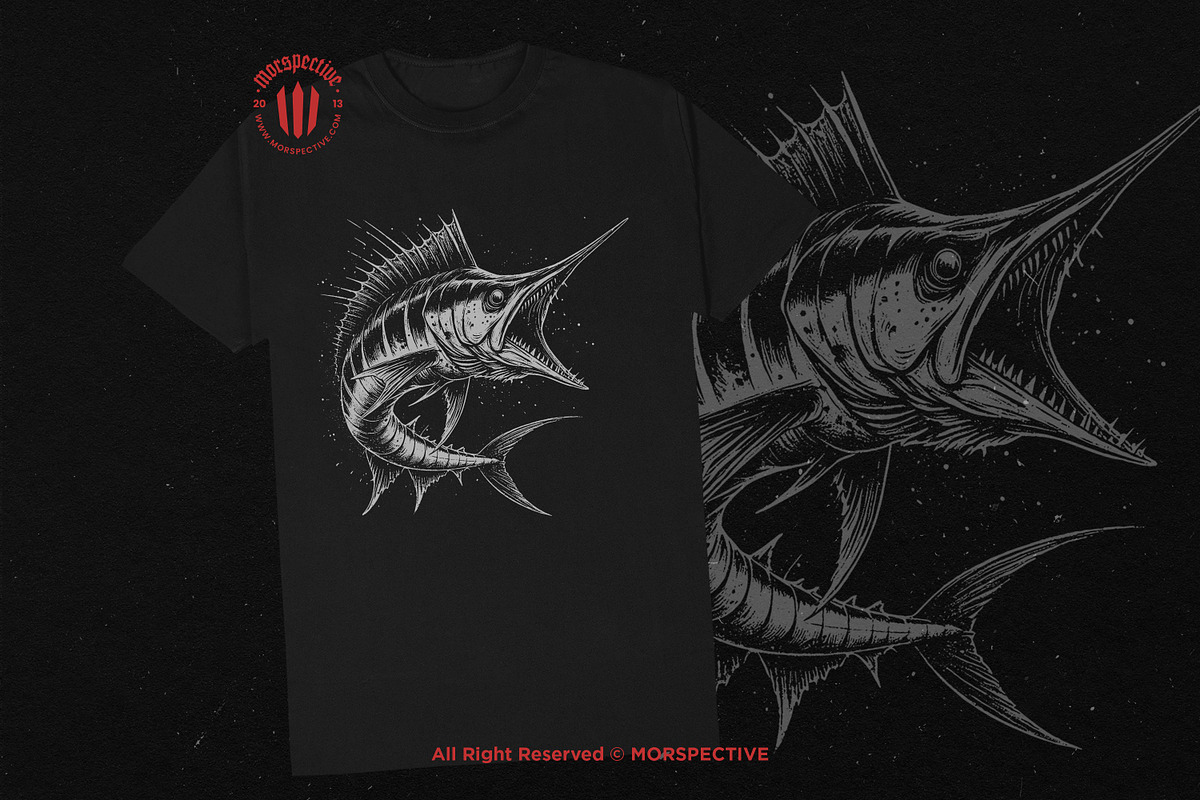 10 Bundle Dark Art Marlin Fish, an Illustration by Morspective (Photo 2 of 7)