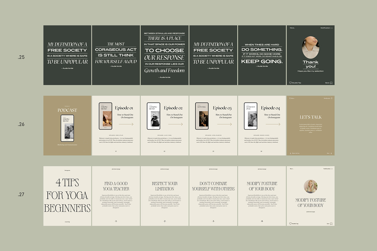 Sage Step by Step Carousel Templates, a Social Media Template by Sparrow & Snow (Photo 12 of 13)