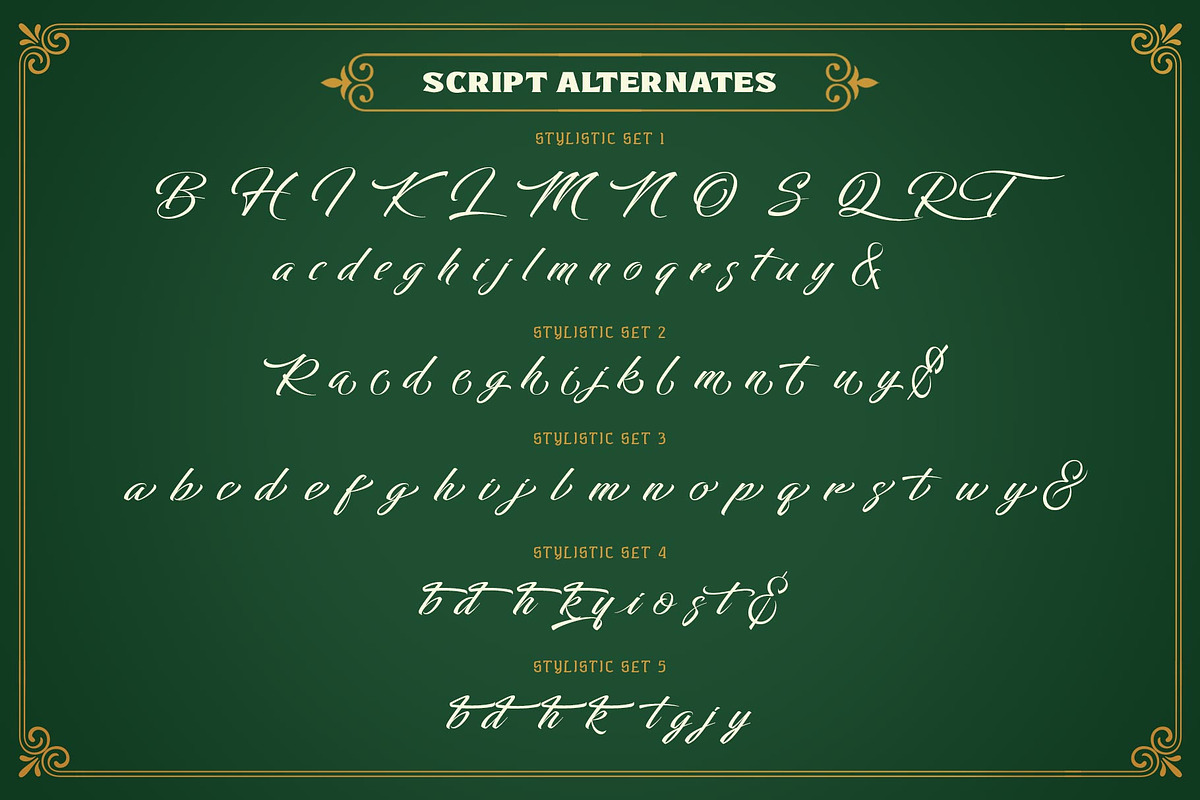 Brown Hunter Victorian Set, a Serif Font by alit design (Photo 15 of 32)