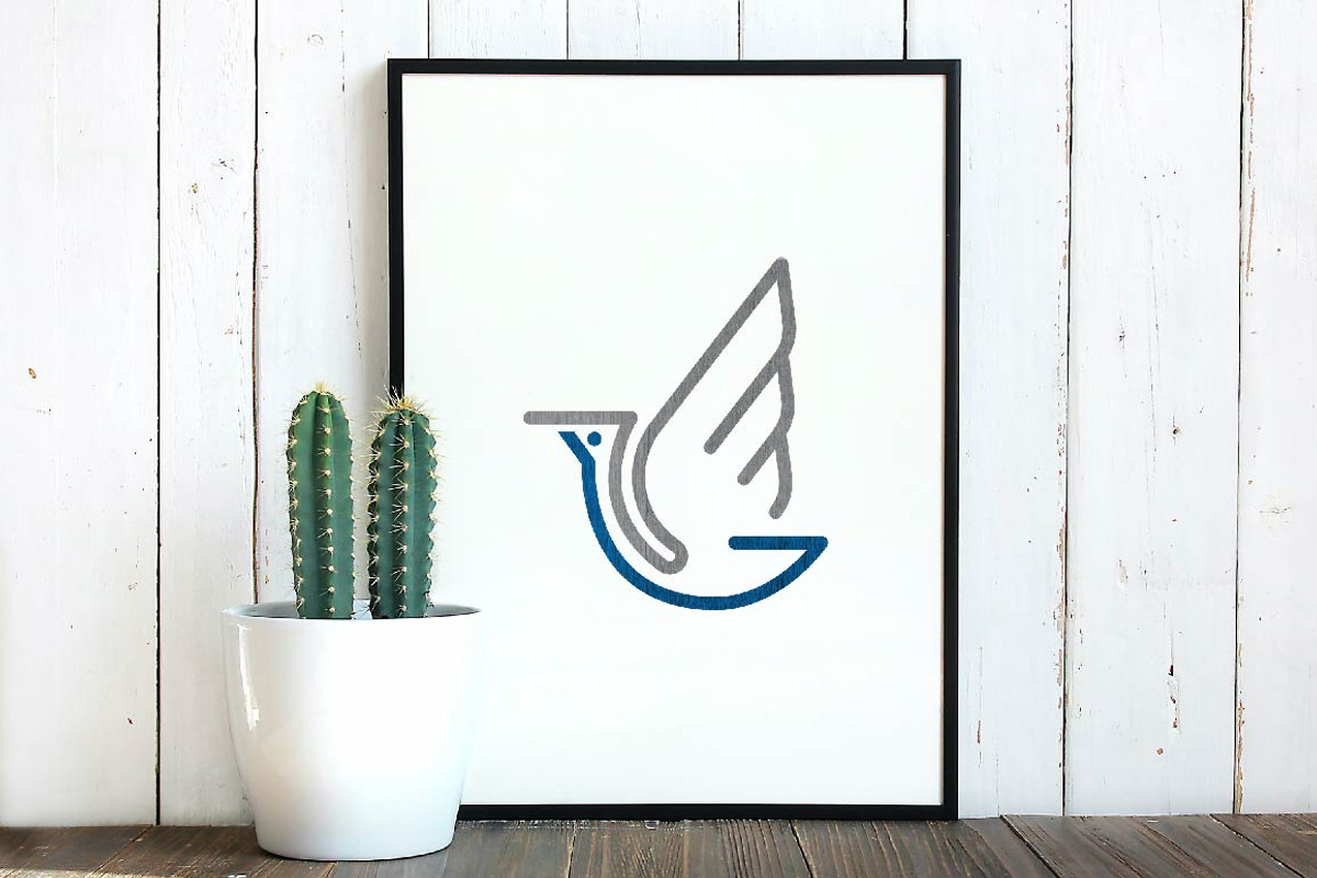 Stork Bird Animal Flying Wings Logo, a Branding & Logo Template by jongcreative (Photo 3 of 3)
