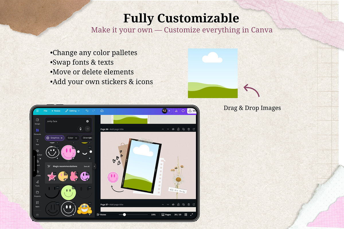 Scrapbook Canva Template, a Social Media Template by Wicked Creative (Photo 19 of 21)