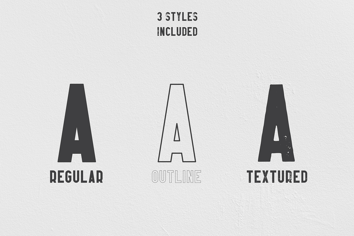 Afterclap typeface - 3 styles preview 2