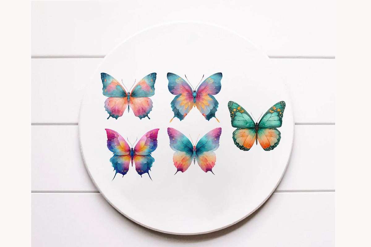 Pastel Butterfly PNG Sublimation, an Illustration by Designworld (Photo 10 of 10)