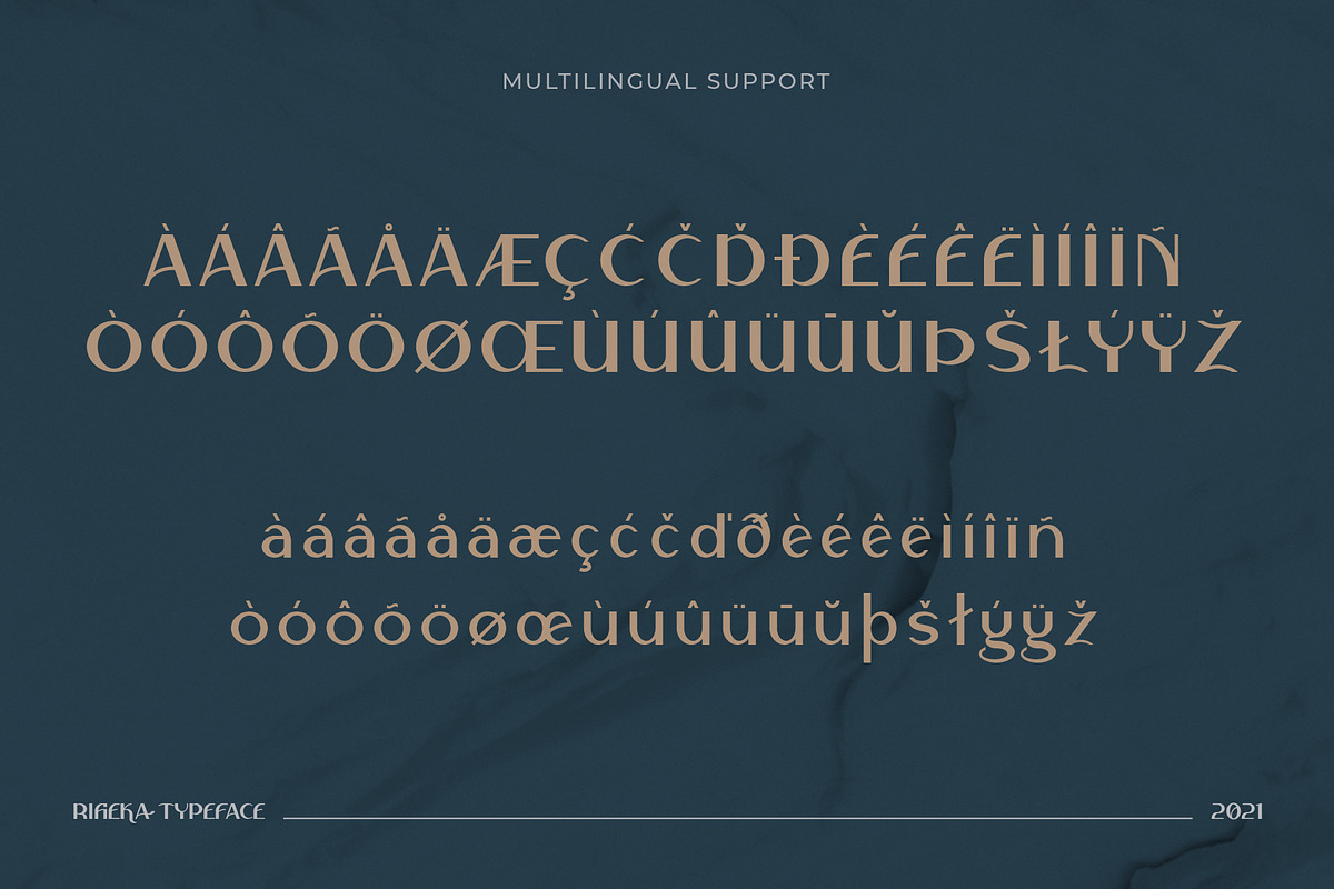 Rifieka // Modern Display Typeface, a Sans Serif Font by Letterature Std. (Photo 9 of 10)