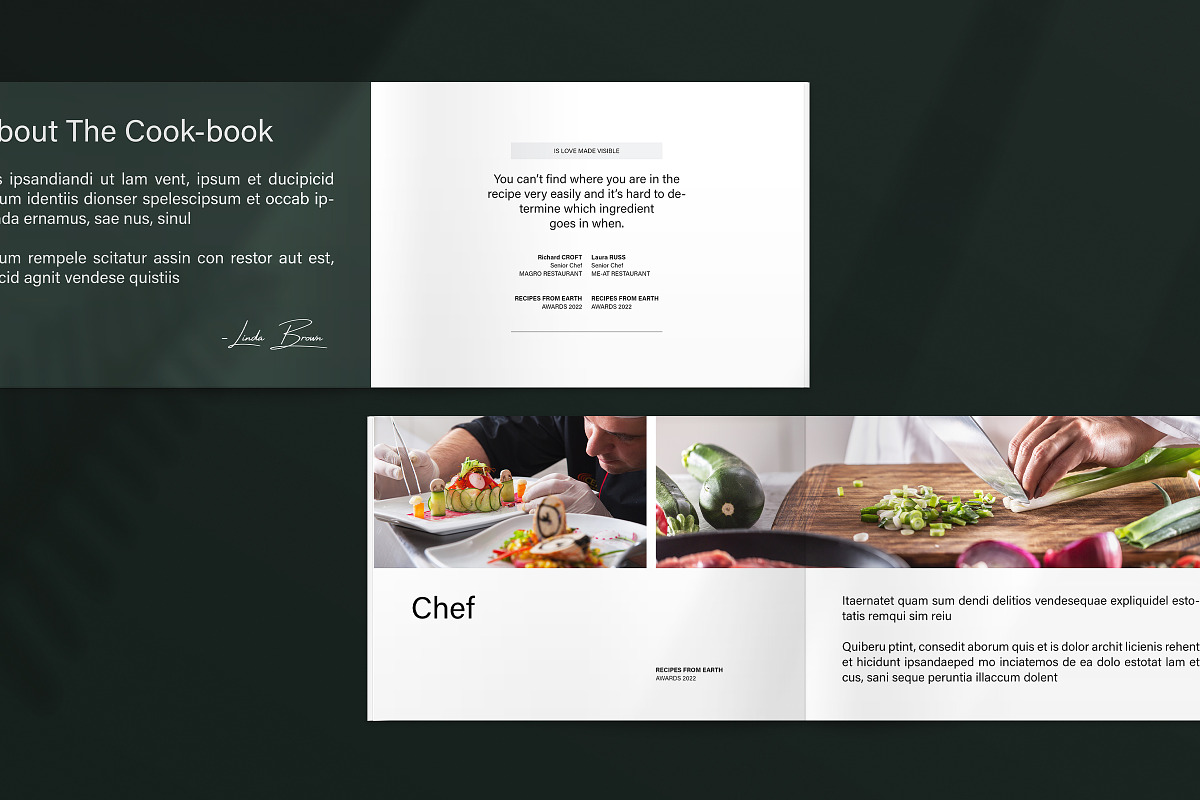 Cookbook Recipe Book Template, a Brochure Template by ArtisanaAura (Photo 5 of 10)