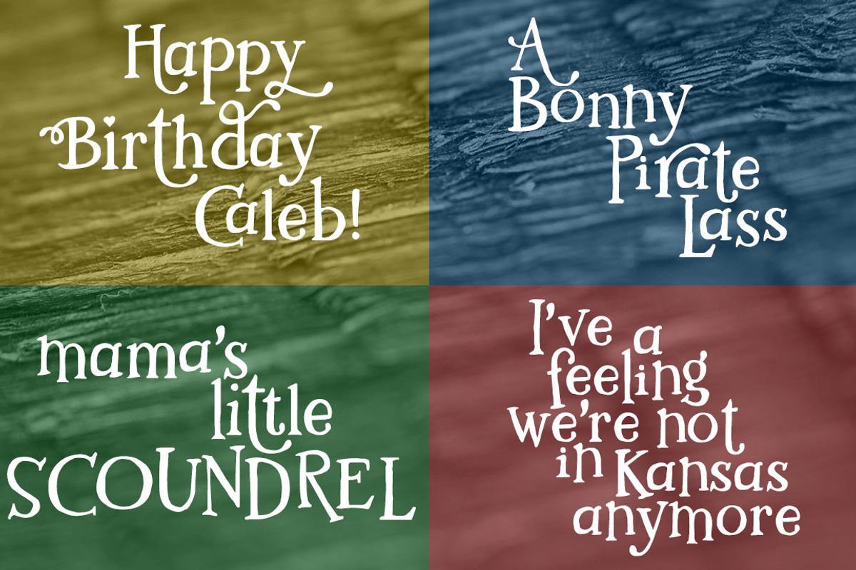 Kidlit: a fun serif font! preview 4