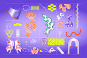 Postmodern Squiggle 2 Vector Clipart, an Object Graphic by angelainthefields (Thumbnail 10 of 14)