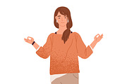 Calm people, meditation, a Person Illustration by Good Studio (Thumbnail 3 of 3)