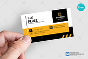 Construction Canva Business Card 17, a Business Card Template by PSDPixel (Thumbnail 4 of 4)