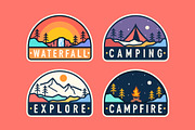 Outdoor Badges mountain illustration, an Illustration by youken (Thumbnail 3 of 3)