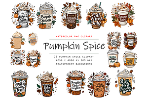 Pumpkin Spice Latte Clipart