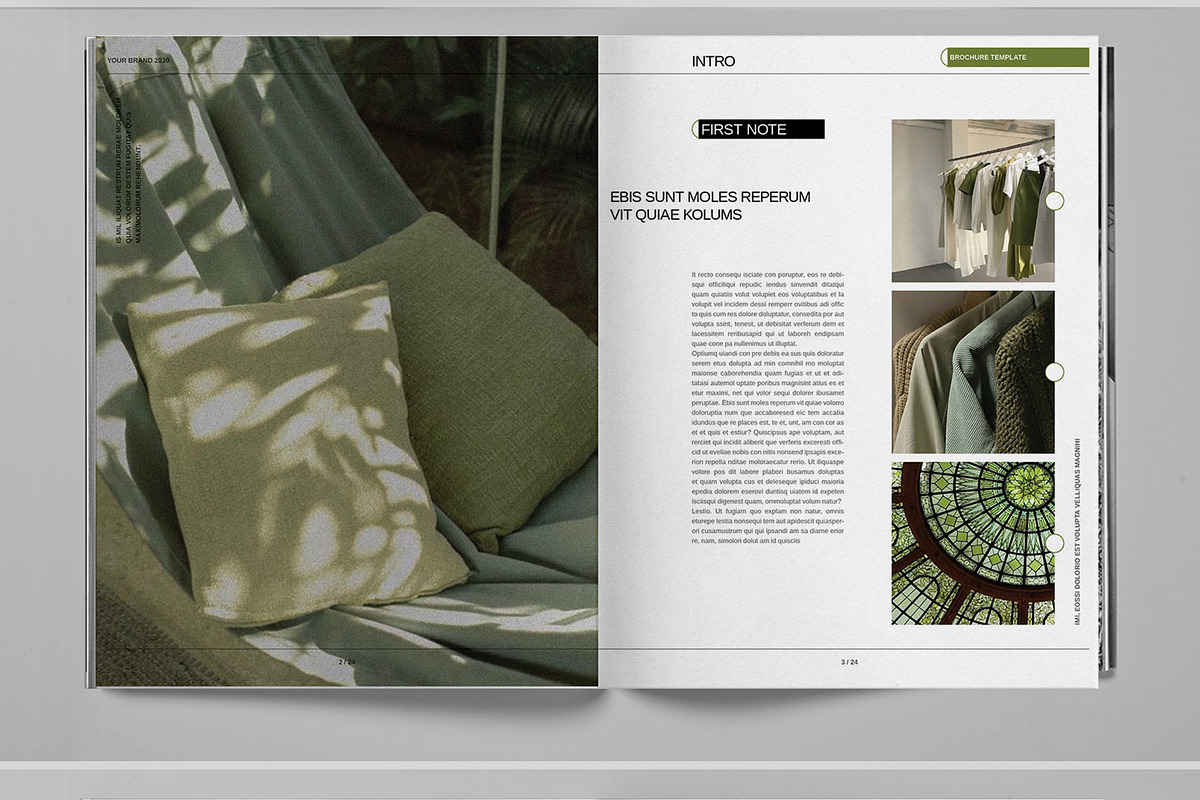 Olive Green Studio Brochure Template, a Brochure Template by Boris Cupac (Photo 3 of 7)