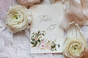Magenta flowers -watercolor clipart, an Illustration by BlumenSoul (Thumbnail 7 of 8)