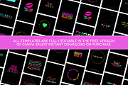Neon Instagram Quotes Bundle, a Social Media Template by SunshineStudioBoutique (Thumbnail 2 of 6)