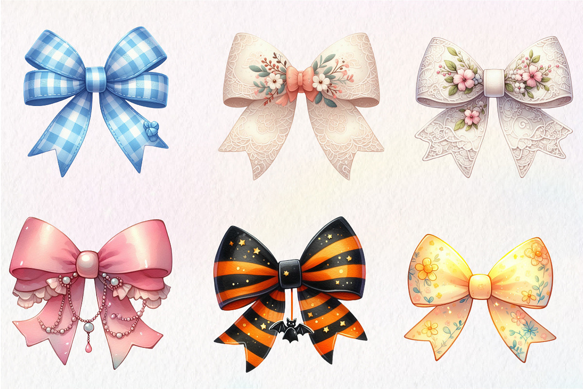 Bows Clipart Bundle, an Illustration by CreationArt (Photo 3 of 9)